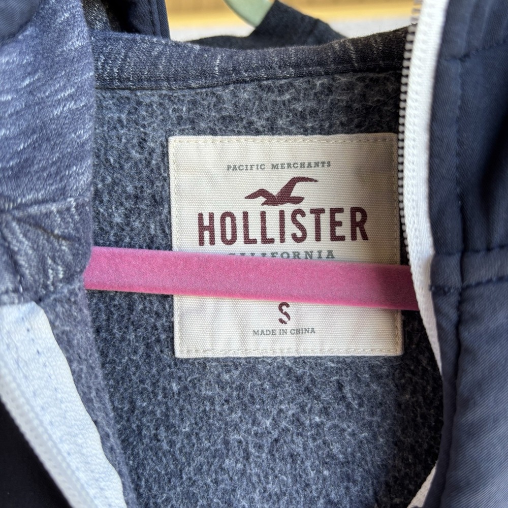 Hollister Mens Full Zip Hooded Zip Up  Jacket‎ Size S - Picture 7 of 7